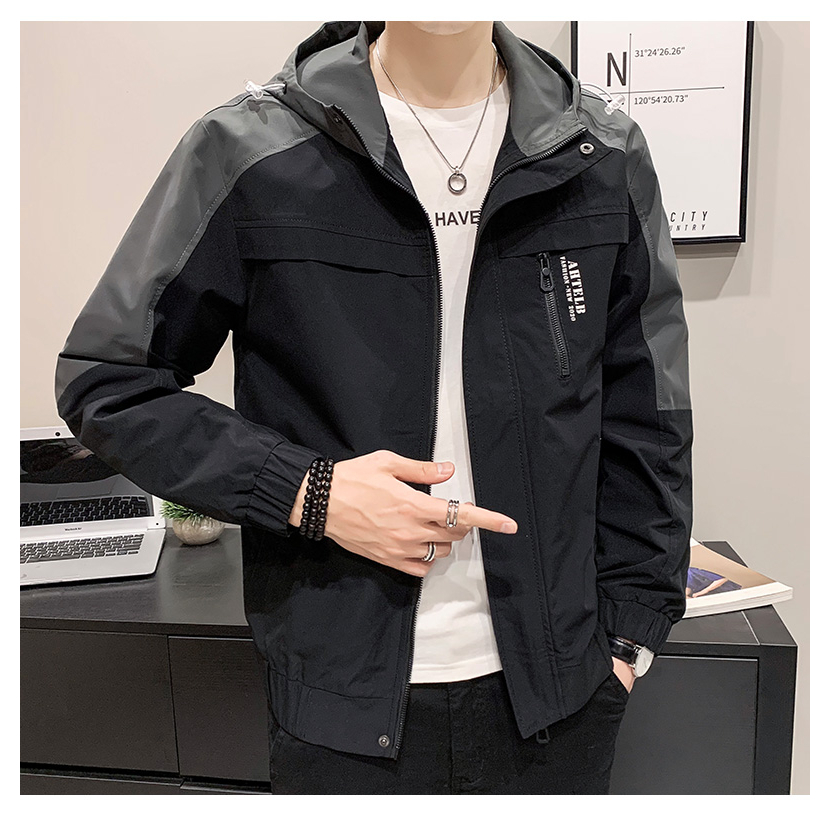 ÁO KHOÁC NAM CAO CẤP CÓ NÓN CHẤT DÙ CÁN DÀY DẶN 2 LỚP