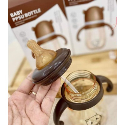 Bình sữa gấu có chống sặc cho bé 300ml