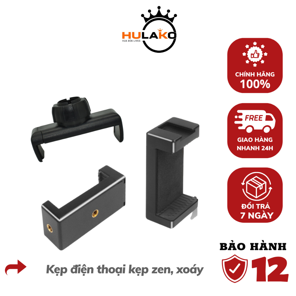 Kẹp Điện Thoại, Kẹp Zen, Xoáy - Chuyên Kẹp Điện Thoại, Camera, Xe Máy Siêu Bền - Chính Hãng HULAKO