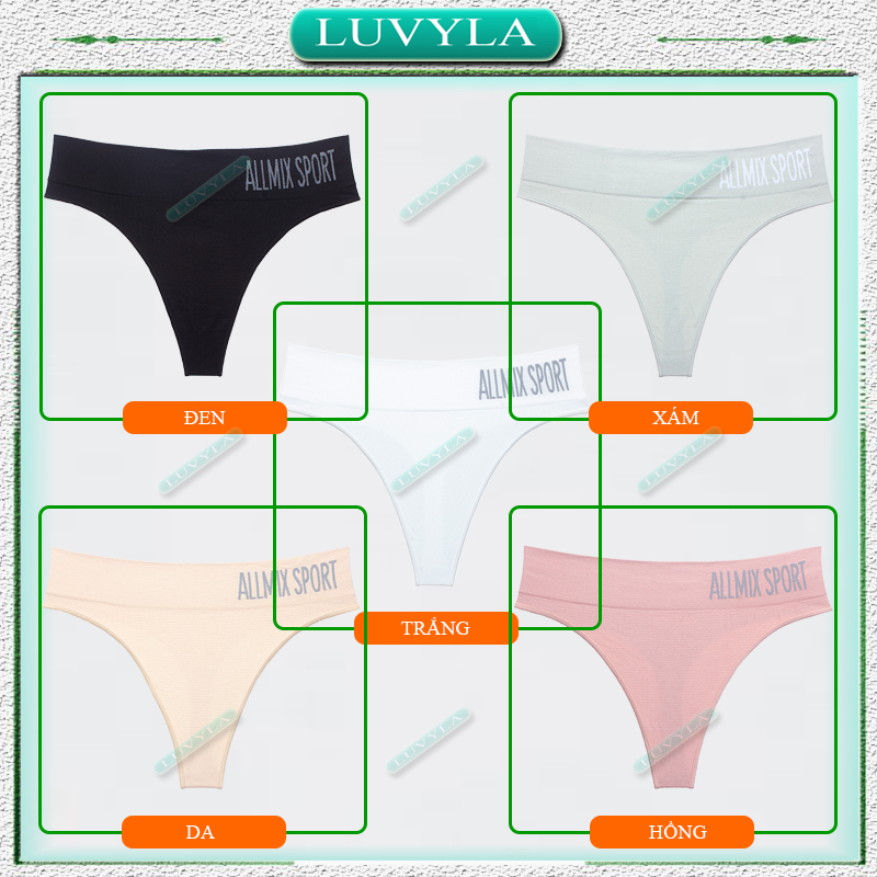 Quần lót nữ lọt khe sexy cotton thun lạnh kháng khuẩn LUVYLA QLK05