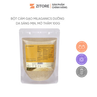 Bột cám gạo milaganics nguyên chất 100g - sản phẩm chính hãng tại zitore