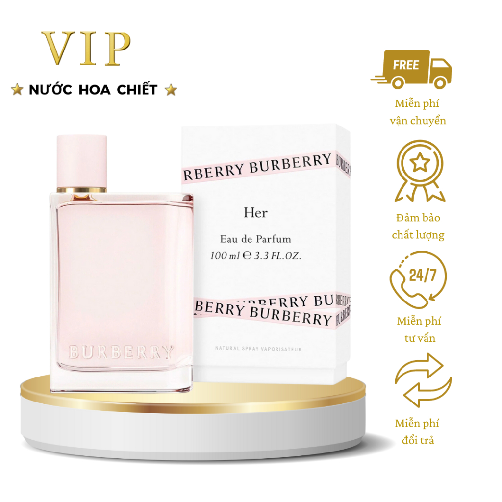 Nước hoa Nữ Bur.berry Her chiết 10ml - VIP SHOP