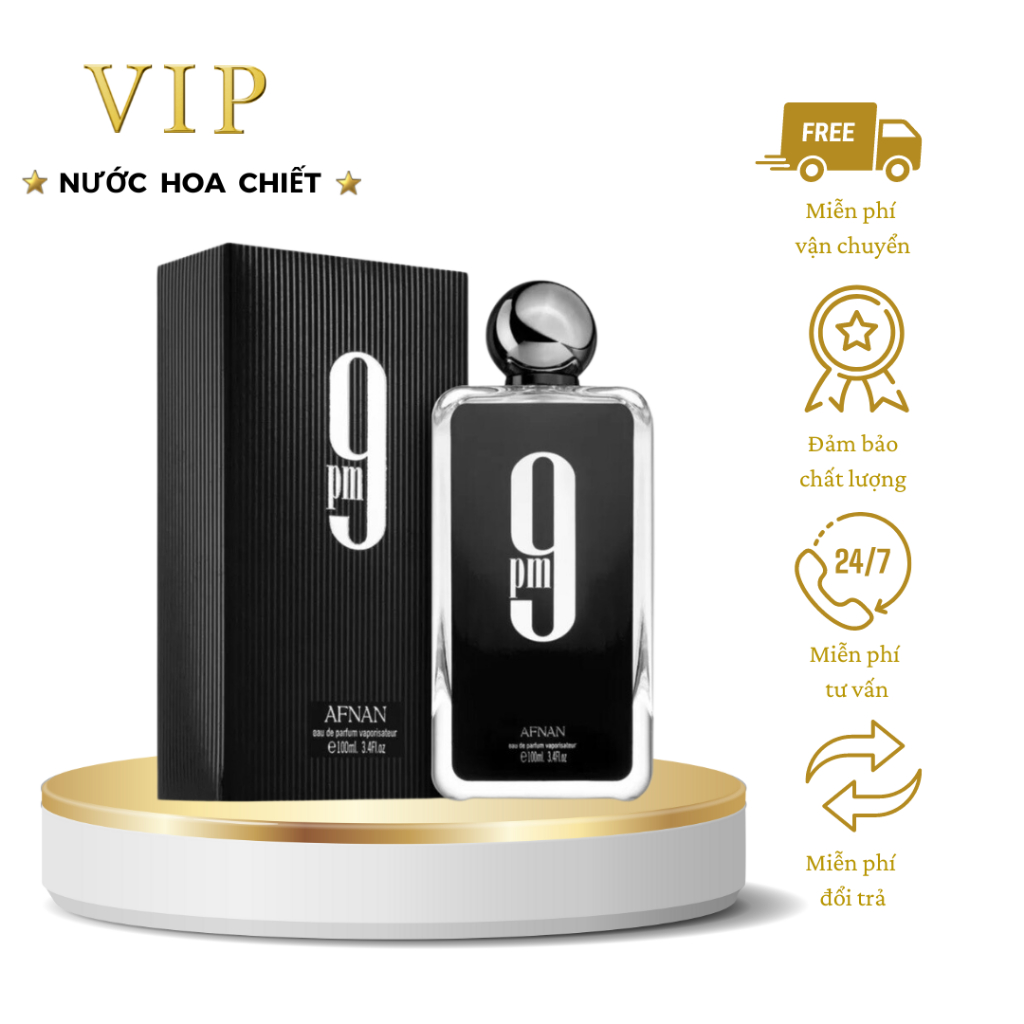 Nước hoa nam Afnan 9PM EDP chiết 10ml - VIP