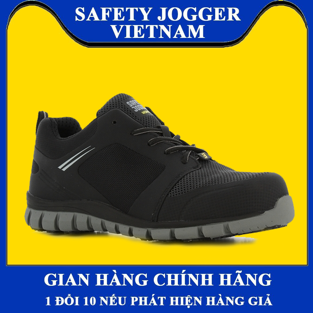 [CHÍNH HÃNG] Giày Bảo Hộ Lao Động Safety Jogger Ligero Đen, Siêu Nhẹ, Chống Tĩnh Điện , Chống Va Đập, Dáng Thể Thao