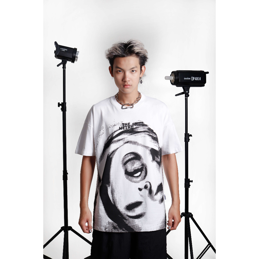 LOCAL BRAND Áo thun The Weird Phong Cách Unisex Form Rộng ATK644