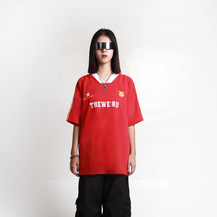 LOCAL BRAND Áo thun The Weird Phong Cách Unisex Form Rộng ATK657
