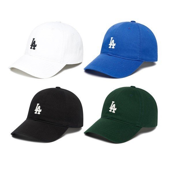 Mũ nón lưỡi trai MLB-LA logo nhỏ (không tem giấy/chip) phong cách basic nhiều màu năng động