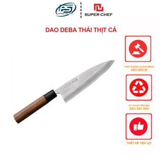Dao bếp dài thái thịt cá chính hãng super chef lưỡi 16.5 cm siêu sắc bén, bền bỉ lâu cùn dao_10