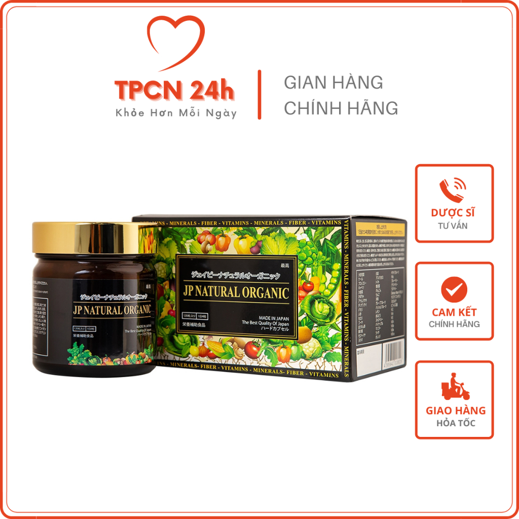 JP Natural Organic - Hỗ trợ bổ sung chất xơ