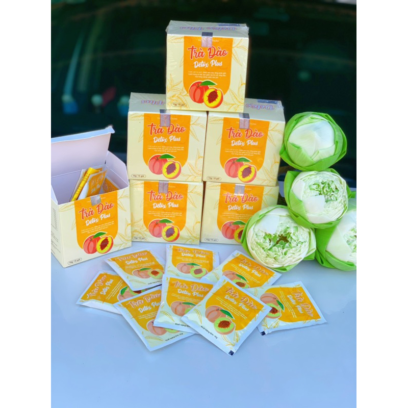 Trà đào detox plus