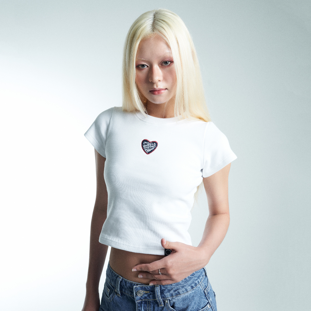 Áo Croptop Nữ Form Ôm PRADIES Cute Heart