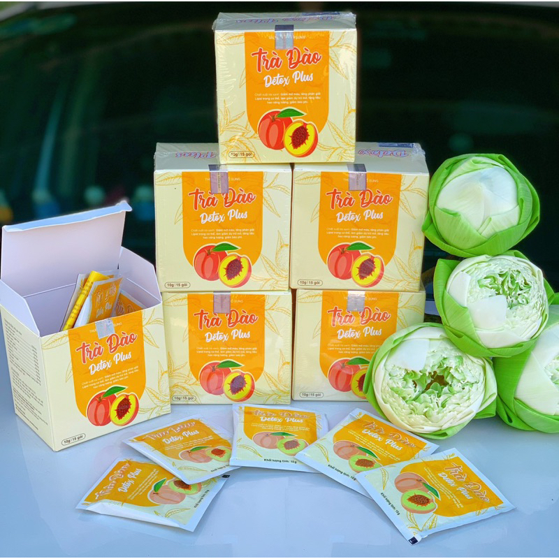 Combo 3 hộp trà đào detox plus