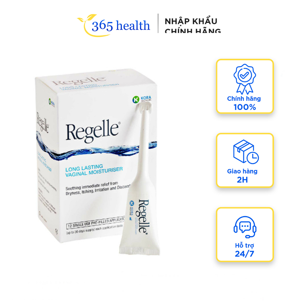 Regelle - Gel dưỡng ẩm vùng kín, hỗ trợ giảm khô, ngứa, khó chịu