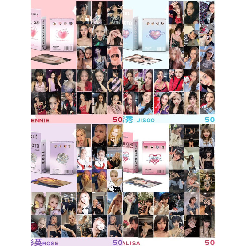 Photocard 50 tấm Blackpink mẫu mới 2023