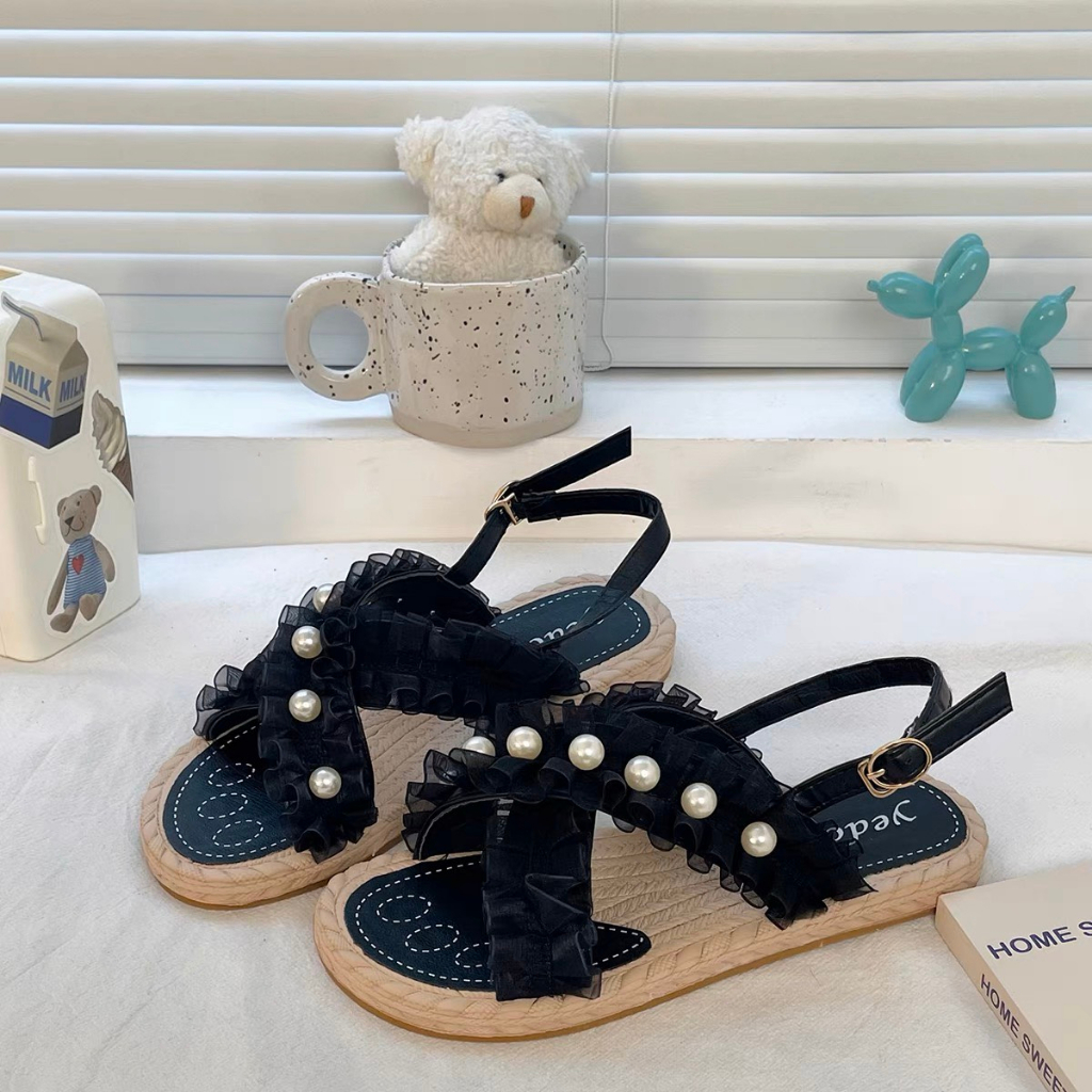 [HCM] Giày sandal nữ - xăng đan nữ đế mềm đính ngọc thời trang 2023