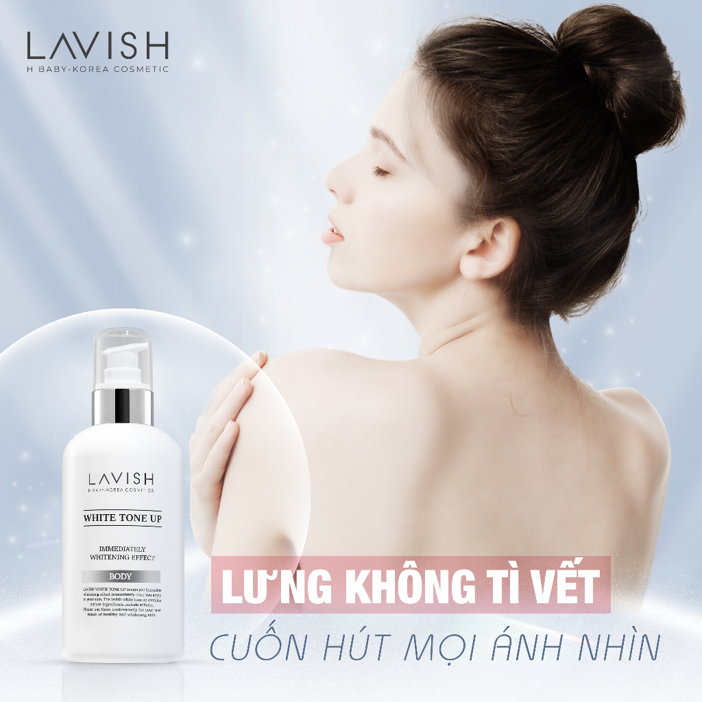 Kem dưỡng trắng body ban ngày Lavish H Baby 250ml