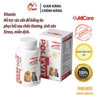 Vitamin cho chó mèo Polyvit, dung dịch uống chống còi, kích thích thèm ăn, bổ sung vitamin, tăng đề kháng, xương khớp.