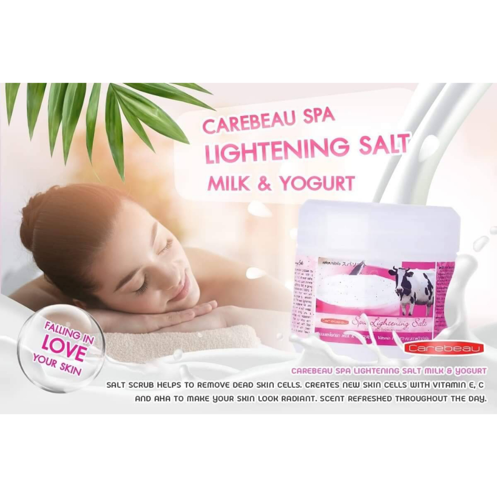 Muối tắm sáng da Carebeau 700g cam giúp da trắng sáng mờ thâm