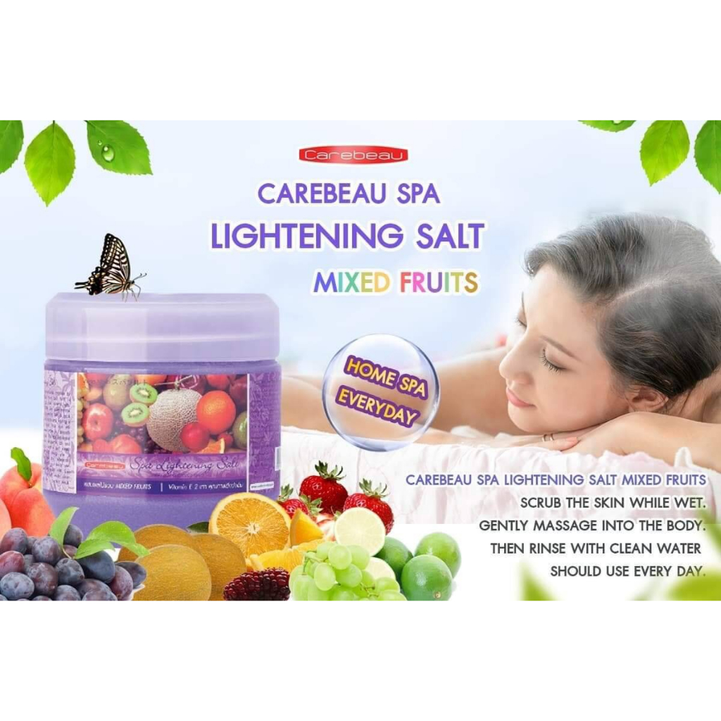 Muối tắm sáng da Carebeau 700g cam giúp da trắng sáng mờ thâm