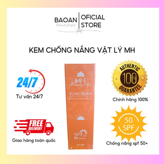 Kem chống nắng nâng tone SunCream MH Beauty Spa ⚡ CHÍNH HÃNG ⚡ Kem chống nắng sáng da SPF 50 A+++ ngăn ngừa tia UV 