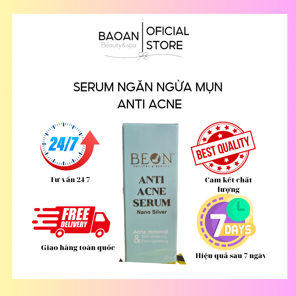 Serum mụn Beon tái tạo da ⚡ CHÍNH HÃNG ⚡ Serum mụn dành cho da khô cấp ẩm và ngừa mụn hiệu quả