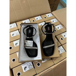 Sandal quai dây đá 9p zara qccc fullbox .Thuytienshoes