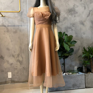 Đầm 3D tùng xòe tiểu thư sang trọng