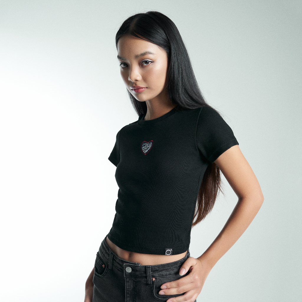 Áo Croptop Nữ Form Ôm PRADIES Cute Heart