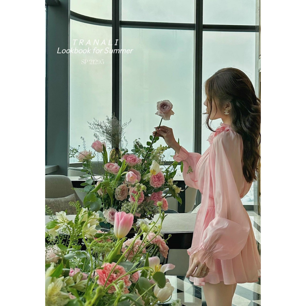 Sét Bộ Đùi Aó Kiểu Tay Dài Chất Voan Bông 2 Lớp Cắt Laze Y Mẫu Mix Quần Sooc ống Rộng,Sét Bộ Tiểu Thư Tay dài bồng Bềnh