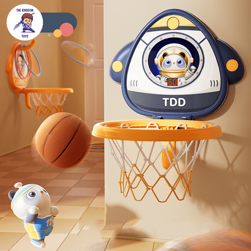 Bảng Bóng Rổ Điện Tử Mini Treo Tường Tính Điểm Cảm Ứng Nhiều Chế Độ Chơi Có Bóng, Vòng Ném Đồ Chơi Vận Động Cho Bé