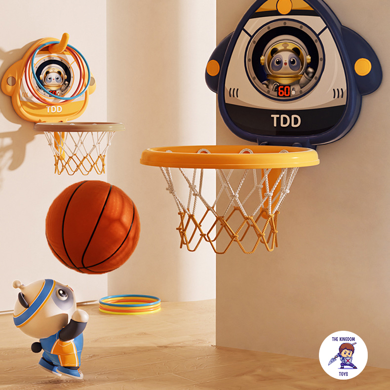 Bảng Bóng Rổ Điện Tử Mini Treo Tường Tính Điểm Cảm Ứng Nhiều Chế Độ Chơi Có Bóng, Vòng Ném Đồ Chơi Vận Động Cho Bé