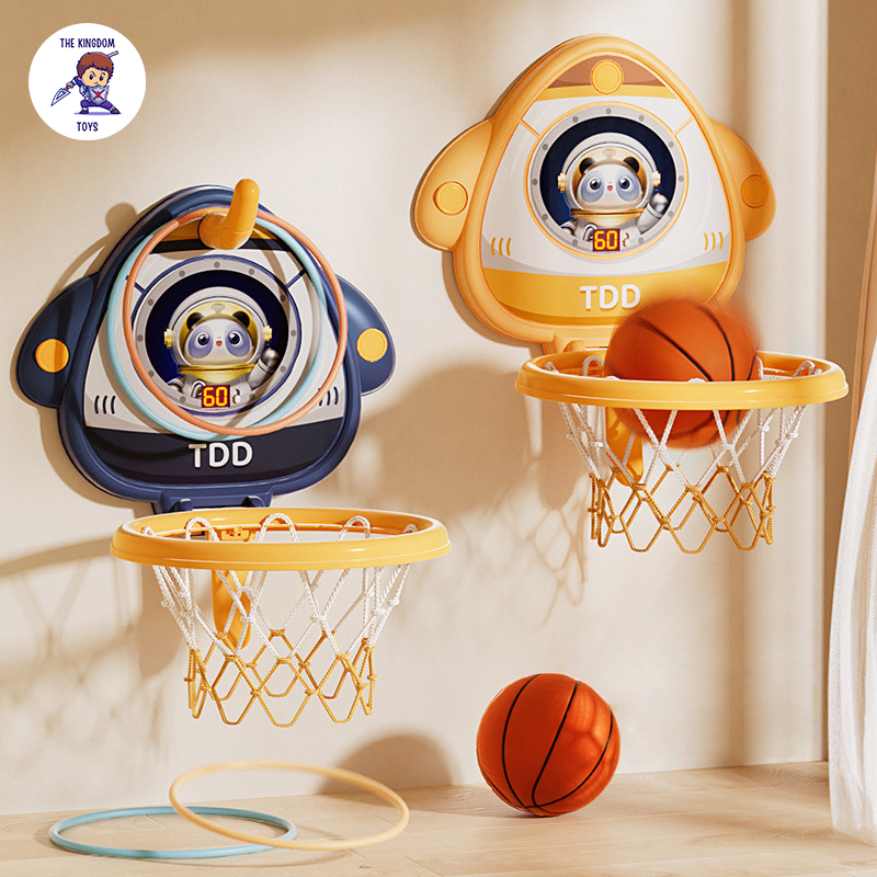 Bảng Bóng Rổ Điện Tử Mini Treo Tường Tính Điểm Cảm Ứng Nhiều Chế Độ Chơi Có Bóng, Vòng Ném Đồ Chơi Vận Động Cho Bé