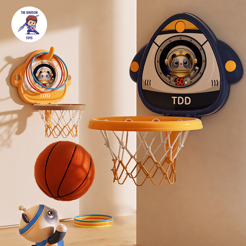 Bảng Bóng Rổ Điện Tử Mini Treo Tường Tính Điểm Cảm Ứng Nhiều Chế Độ Chơi Có Bóng, Vòng Ném Đồ Chơi Vận Động Cho Bé