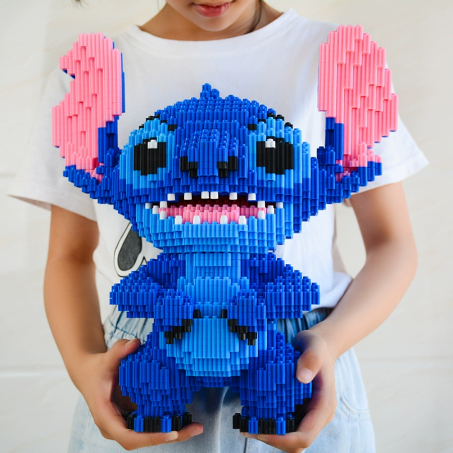 Bộ mô hình lắp ráp, đồ chơi Lego Chuột Stitch, Stitch baby hoạt hình đáng yêu nano blocks cho bé