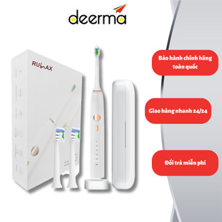 Bàn chải điện rulax rl15 - công nghệ sóng âm, chải sạch mảng bám, bảo hành 12 tháng
