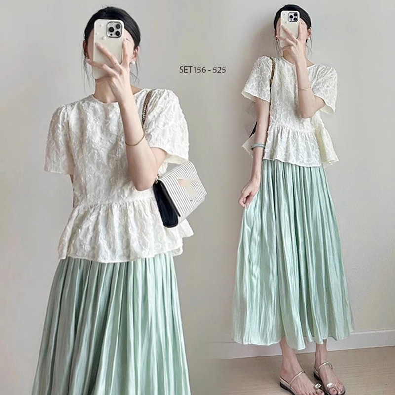 Young Mom | Set váy bầu SET156 mùa hè mát mẻ, hàng nhập Quảng Châu Thai sản Thai kỳ Thoải mái