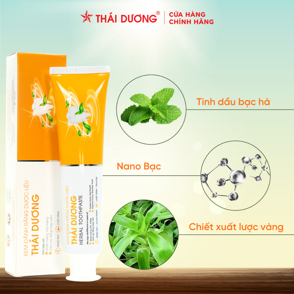 Kem đánh răng dược liệu Sao Thái Dương 150g - Sao Thái Dương