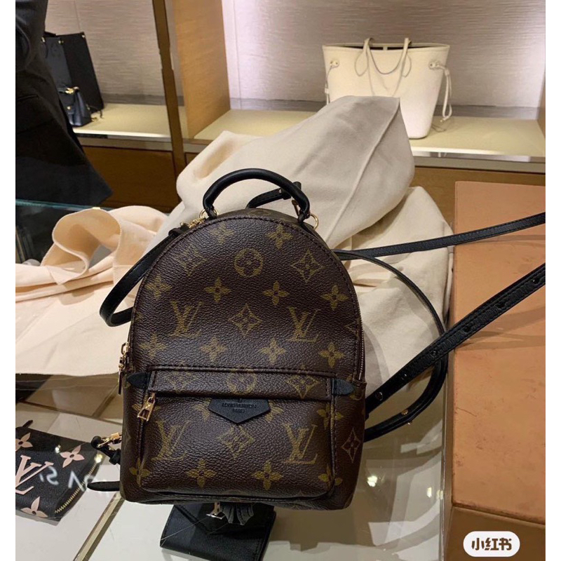 Balo LV cao cấp sz 20 khoá đồng da nét căng