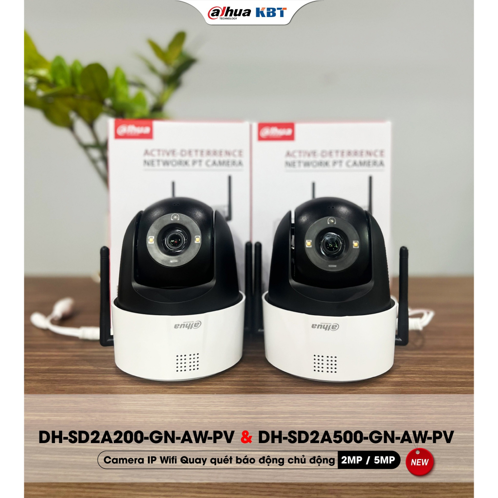 Camera wifi PTZ mini 2.0MP xoay 360 độ ngoài trời chính hãng -SD2A200, báo động còi hú, có màu ban đêm, Full HD 1080P