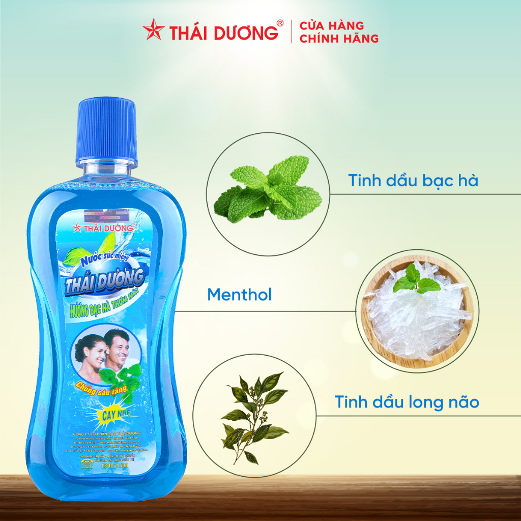 Nước súc miệng bạc hà 500ml - Sao Thái Dương