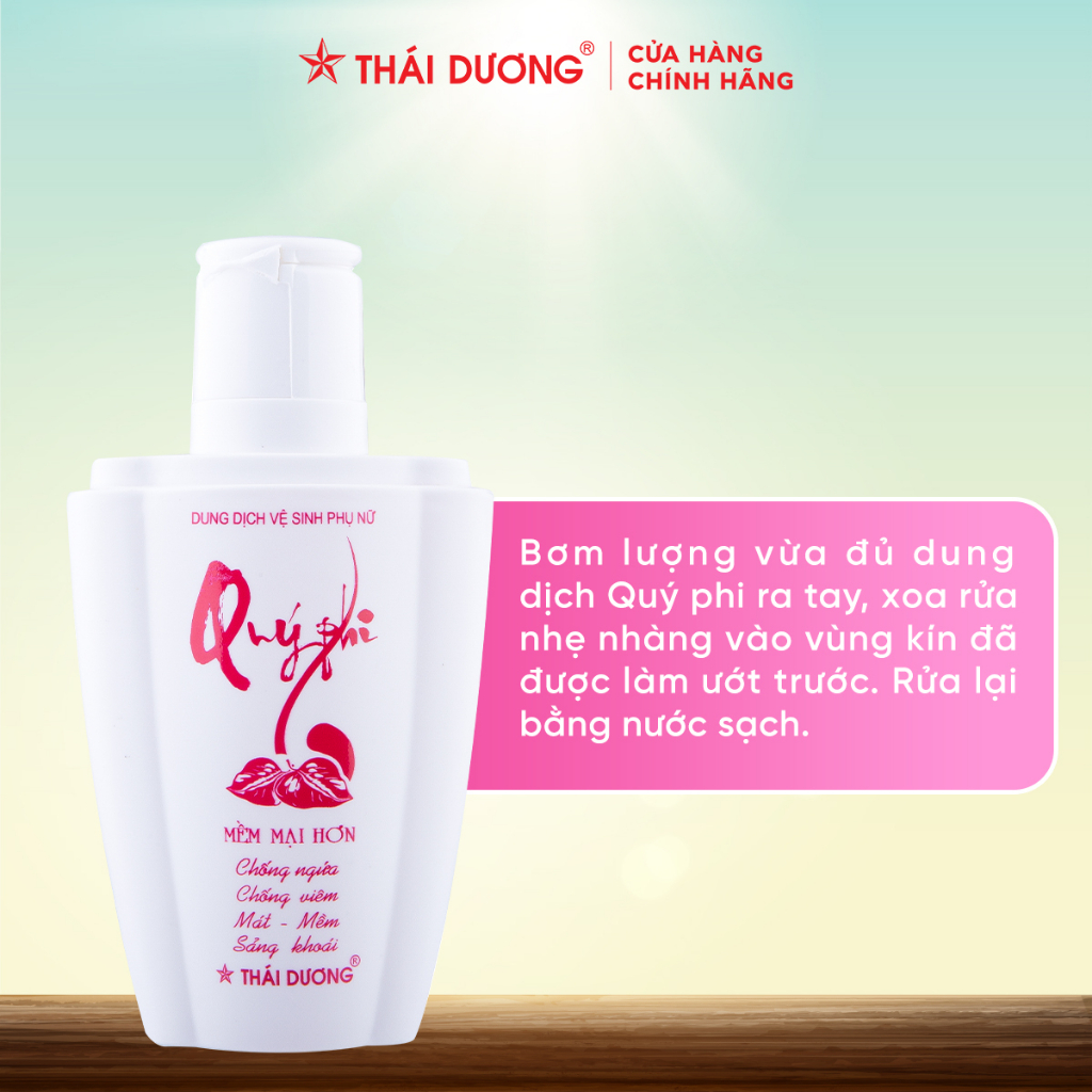 Dung dịch vệ sinh phụ nữ Quý Phi 120ml - Sao Thái Dương