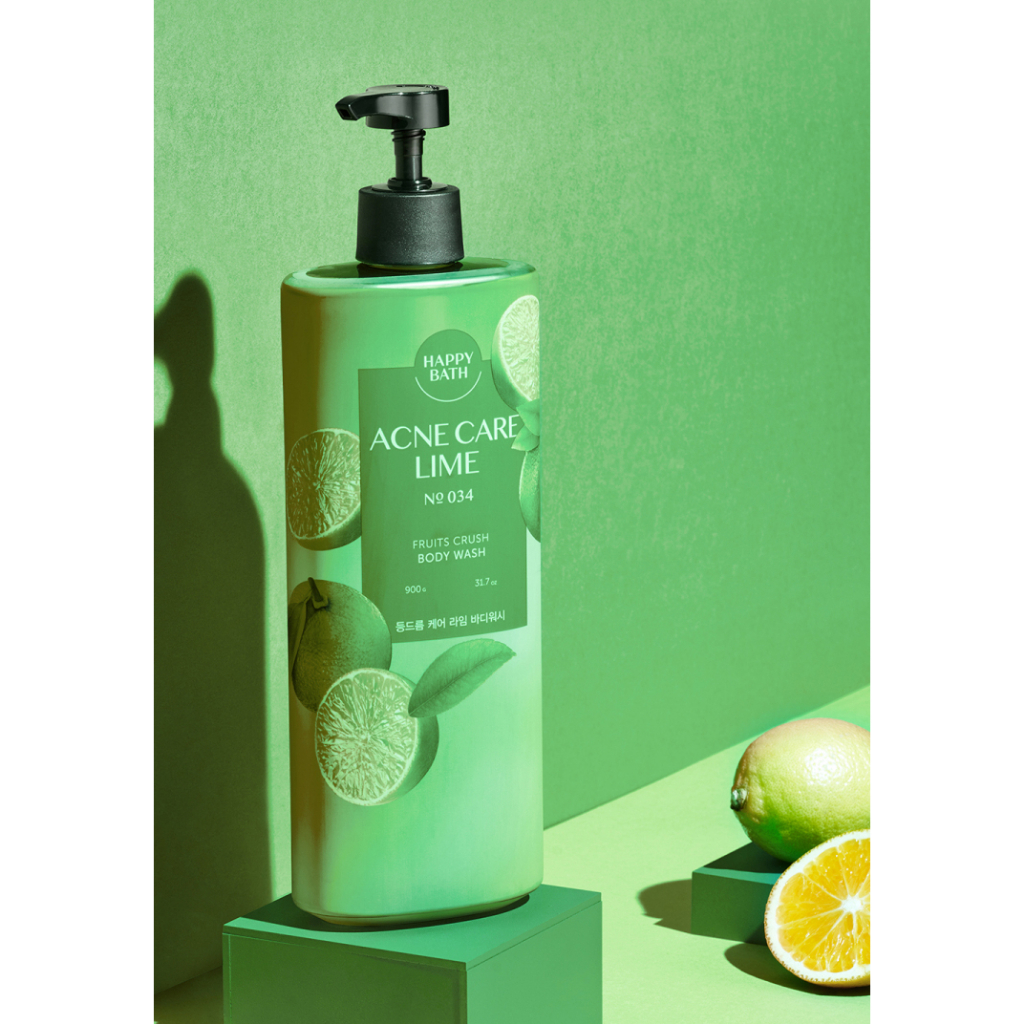 Sữa tắm MỚI 2023 Happy Bath Fruits Csush Body Wash dành cho da mụn 900g