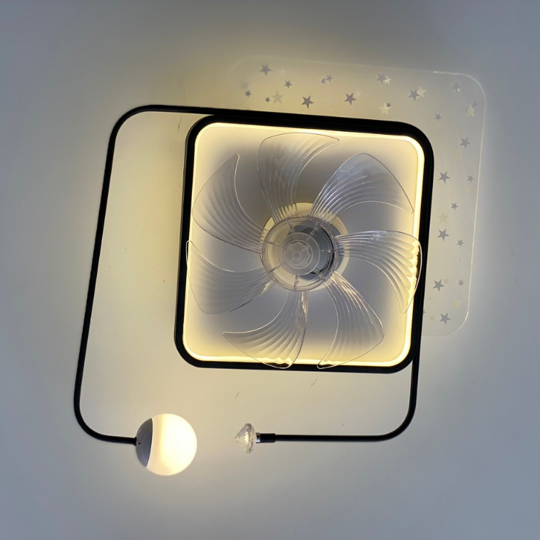 Đèn ốp kèm quạt trần - đèn sáng, quạt chạy êm tiết kiệm điện - Bảo hành 1 năm - Mẫu hot 2023