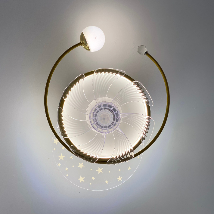 Đèn ốp kèm quạt trần - đèn sáng, quạt chạy êm tiết kiệm điện - Bảo hành 1 năm - Mẫu hot 2023