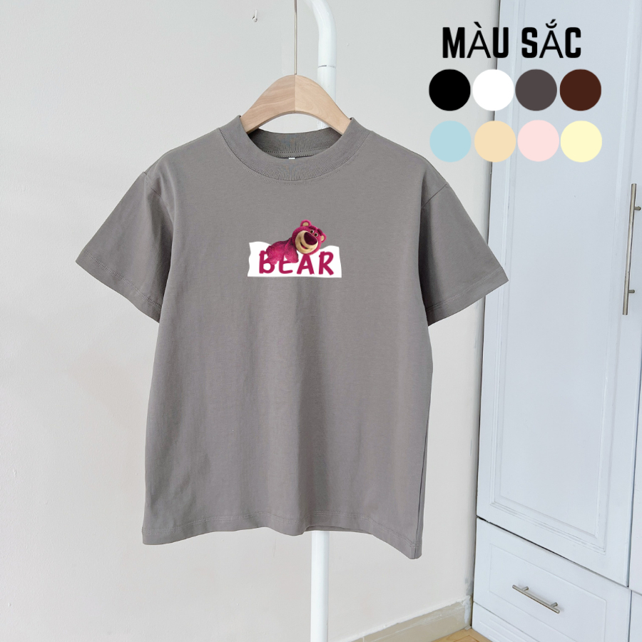 Áo Thun BABY TEE Áo Form ôm gấu Bear có size chất cotton 100%
