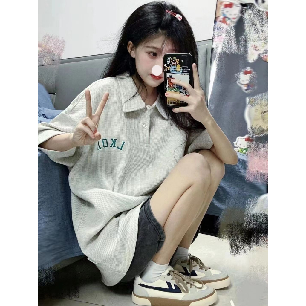 Áo thun Polo nam nữ Lkool chất vải tổ ong mềm mát, trẻ trung phong cách Hàn Quốc