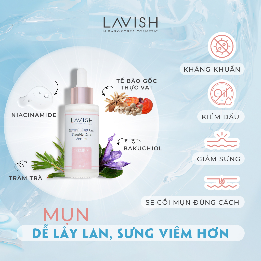 Serum Dành Cho Da Dâù Mụn Lavish H Baby 50ml