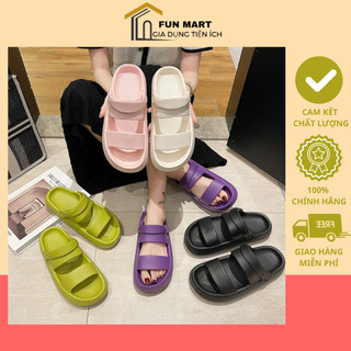 Dép quai hậu nữ nam sandal bánh mì đế cao chất eva siêu nhẹ cực êm a143