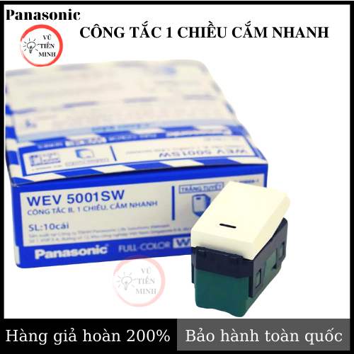 COMBO 5 Công tắc, ổ cắm panasonic hàng WIDE, HALUMI loại Lớn  - Hàng chính hãng