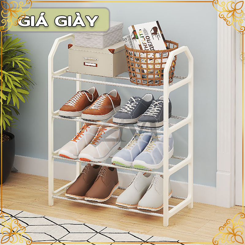 Kệ để giày dép 4 tầng,kệ để giày,dép 4 TẦNG bằng nhựa tiện dụng